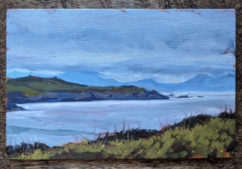 Caspers Cliff, Anglesey 10x16cm, £150